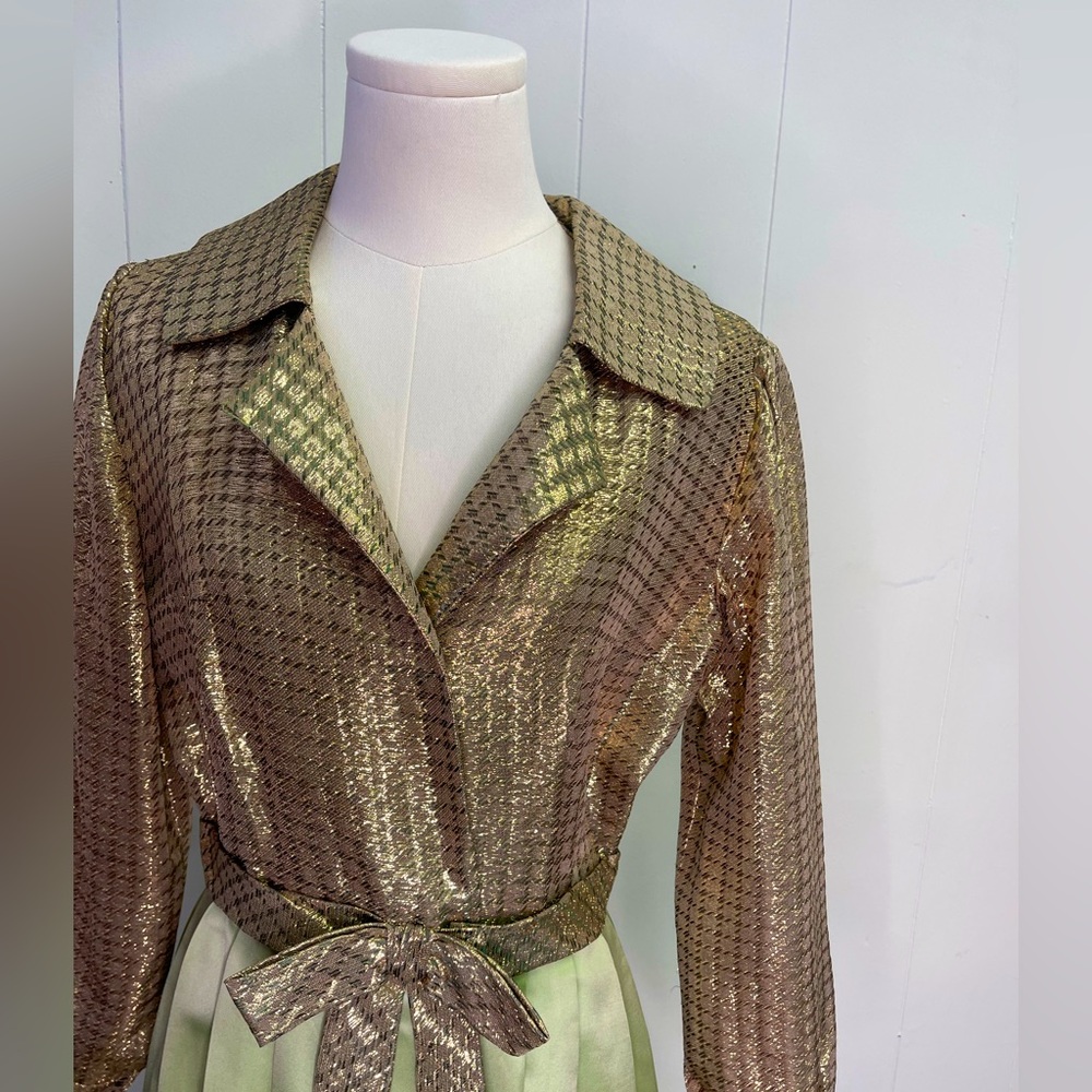 Vintage 1960s Bespoke Hostess Dress formal maxi dress gala